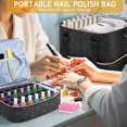 thumbnail image 4 of Bolsa organizadora de esmaltes de uñas YUYAFN, grande, con capacidad para 84 botellas, 4 of 8