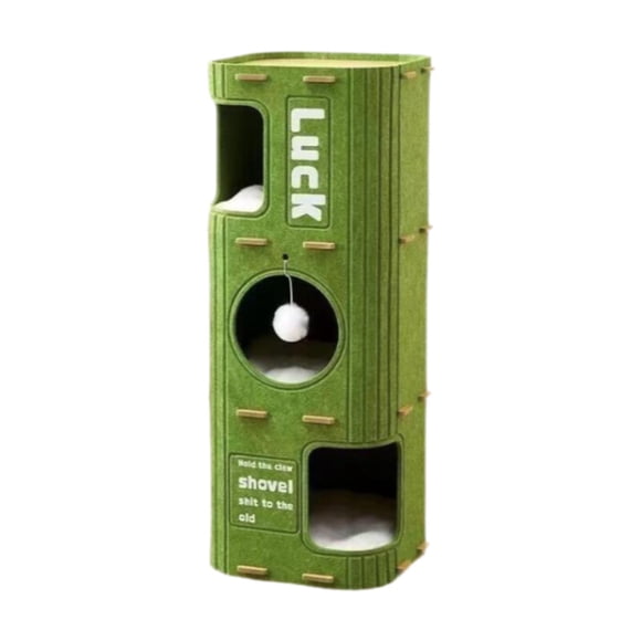Casa para gatos, trepador para gatos, suministros para mascotas, nido resistente a arañazos, lugar para dormir para gatos de interior, poste Verde