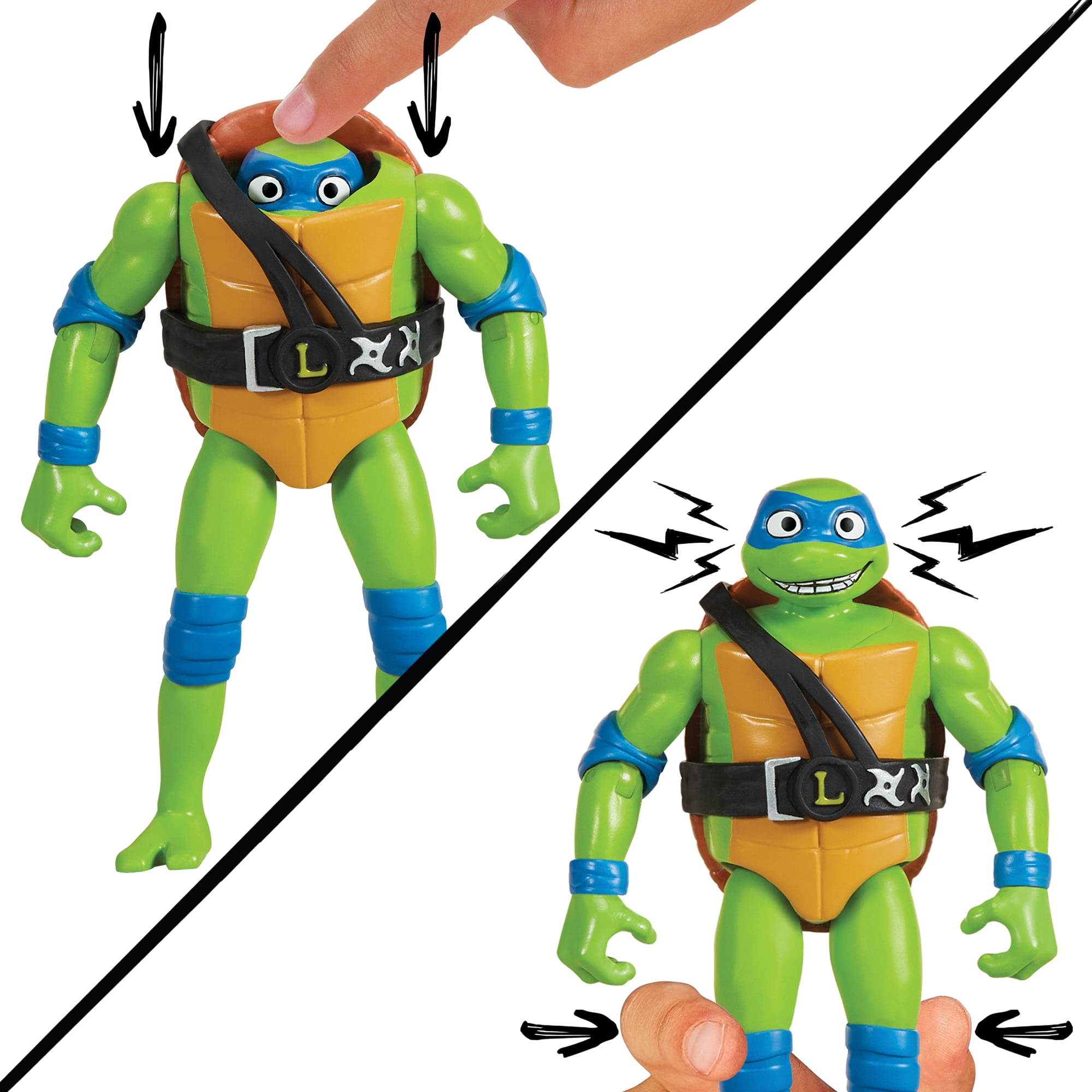 Tales of the Teenage Mutant Ninja Turtles: Head Droppin' Turtle Basic Figure 4-Pack by Playmates Toys
