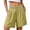 Green, variant on Women's Summer Beach Shorts 7 Inch Inseam Wide Leg Shorts Plus Size Cotton Linen Shorts Boho Embroidery Short Pants Loose Elastic Waist Lounge Shorts with Pockets