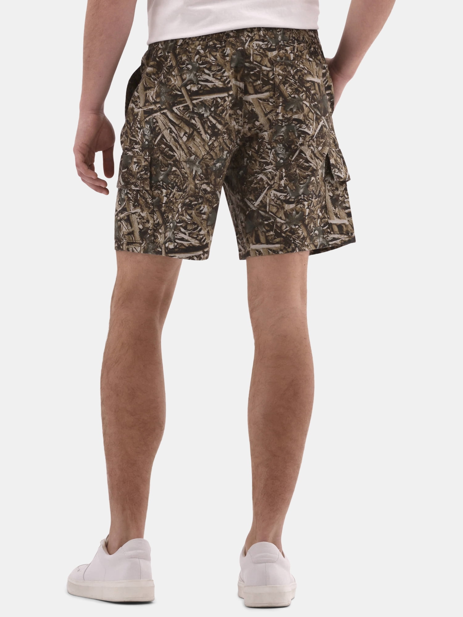 No Boundaries Men's & Big Men's Twill Cargo Shorts, 7" Inseam, Sizes XS-5XL