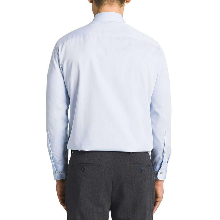 men's classic-fit non-iron performance herringbone dress shirt Non-Iron Cotton Herringbone Point Collar Dress Shirt main image 1