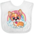 thumbnail image 3 of Inktastic Corgi Gifts Dog Lover Girls Baby Bib, 3 of 4