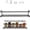 Black*1, variant on Carbon Steel Wall-Mounted Kitchen Spice Rack, 11.4 Inch Adjustable No-Drill, Multifunctional Space-Saving Condiments Jars Storage Shelf, for Cabinet Door Pantry Bathroom (Black*1)