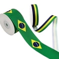 thumbnail image 3 of Cinta Yerelo con la bandera nacional de Brasil, 10 m, para envolver manualidades, bodas, 3 of 9