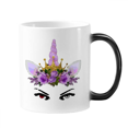 thumbnail image 1 of Eye Unicorn Crown Art Deco Fashion Mug Changing Color Cup Morphing Heat Sensitive 12oz, 1 of 3