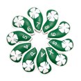 thumbnail image 1 of 10pcs de Golf de cuero cabeza de hierro cubre íntegras Protector 4,5 de 6,7 Verde 2 Zulema cubiertas de cabeza de hierro de golf, 1 of 8