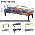 thumbnail image 7 of Whosucclay Sunflower Butterfly Star Print Dining Room Bench Covers Non-Slip Bench Chair Slipcovers Dust Proof Bench Seat Cushion Slipcovers Removable Bench Protectors for Wedding, Hotel, Party, 7 of 7