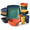 Autumn Multicolor, variant on 40-piece Plates And Sets For 10 Plastic Square Dinnerware