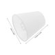 thumbnail image 5 of Pantalla de lámpara moderna de tela: Pantalla de tela blanca E14 para lámpara de mesa - Reemplazo de pantalla para lámpara de dormitorio pequeña, lámpara de escritorio o decoración de sala de estar, 5 of 8