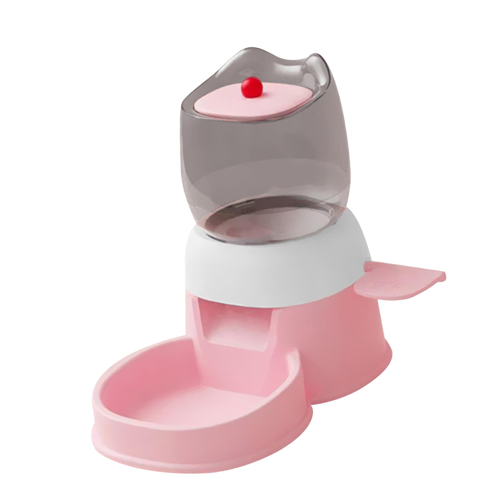 Bvdfgk Automatic Pet Feeder 2L Dispenser Cat Food Water Dispenser for Dog Puppy Cat pink