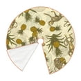 thumbnail image 2 of Daiia Monkeys and Pinealpples Drawing Merry Christmas Tree Skirt , Xmas Large Lace-up Tree Skirt, Santa Snowflakes Rustic Home Decorations New Year Party Farmhouse Decor-36", 2 of 7