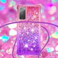 thumbnail image 4 of Funda para Samsung Galaxy S20 FE 4G/5G Brillantina Líquida Divertida Reluciente y con Cristales en Movimiento Cuerpo Cruzado con Cordón Ajustable, 4 of 5