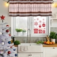 thumbnail image 5 of 2 Pack Farmhouse Boho Valances for Windows Bedroom Living Room Window Treatments, Retro Ethnic Traditional Patterned Rod Pocket Valance Drapes Short Kitchen Curtains Over Sink 42"x12", 5 of 8