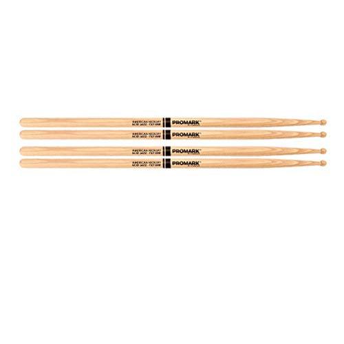 2 PACK Promark Hickory 718 Finesse Baguettes à Pointe de Bois TX718W-2