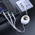 thumbnail image 2 of MesaSe Upgraded 3 in 1 USB Cable  Portable Fast Charging Cable with Type-C/Micro USB/IOS Port Connector Retractable Cable, 2 of 8