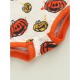 thumbnail image 4 of FOCUSNORM Halloween Baby Girl Boy Clothes Pumpkin Romper Sweatshirt Onesie Long Sleeve Bodysuit Top, 4 of 8
