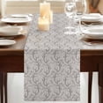 thumbnail image 3 of Table Runners 70 Inches Long Dress Scarves, Black Grey Branches Farmhouse Coffee/Dining/Kitchen Table Decor, Holiday Table Runner, Vintage Art Farmhouse 13x70 Inch, 3 of 9