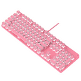 thumbnail image 1 of Mechanical Gaming Keyboard,104 Keys Mechanical Gaming Keyboard, Cute Girl Heart Pink LED Backlit Cute Computer Keyboard,Compatible for Mac/PC/Laptop WHITE PINK, 1 of 9