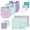 Purple Mint, variant on Hudson Baby Infant Girl Rayon from Bamboo Bib, Burp Cloth and Washcloth 10Pk, Citrus, One Size