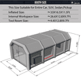 thumbnail image 2 of Sewinfla Inflatable Paint Booth 33x16.5x11.5Ft with Blowers Professional Inflatable Spray Booth Portable Car Painting Booth, 2 of 9