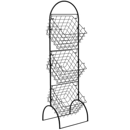 Sorbus 3 Tier Wire Market Basket Storage Stand For Fruit