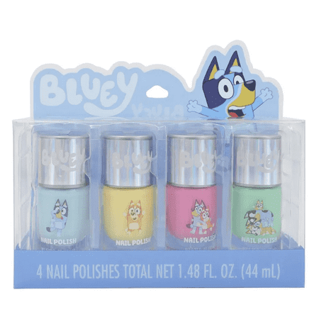 Bluey Nail Polish Set in Acetate Box - 4pk