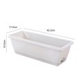thumbnail image 4 of Práctica jardinera de plástico rectangular para cultivo de verduras, maceta de gran capacidad y duradera, suministros para jardín, 4 of 5