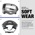 thumbnail image 5 of NAMSAN Clear Dog Goggles Medium Large Dog Sport Sunglasses UV Protection Soft Pet Goggles Deep Eyecups Fog/Windproof Outdoor Eyewear for Medium-Large Dogs, 5 of 7