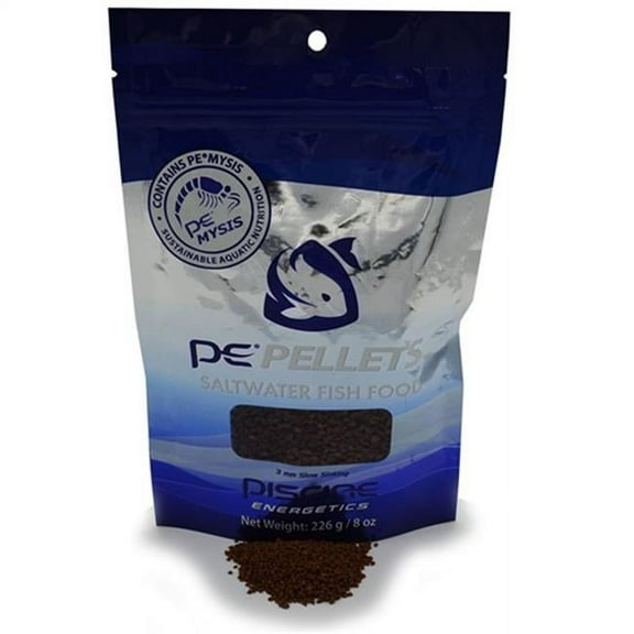 Piscine Energetics Pellets Saltwater Fish Food 1ea/8 oz