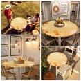 thumbnail image 5 of Autumn Orange Maple Leaf Thanksgiving Fitted Round Tablecloths Table Covers 55"-60",Waterproof Table Cloth for Kitchen Holiday Party Tables Decor, 5 of 9