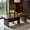 Walnut, variant on Demi Bonn Modular Coffee Table Set of 2 - L-Shaped, Reconfigurable, Small Space, Walnut