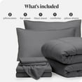 thumbnail image 7 of Bare Home 7-Piece Bed-in-a-Bag - Full, Gray with Gray Sheet Set, 7 of 7