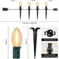 C9 Christmas Lights Outdoor, 38Ft Christmas Pathway Lights with 27 LED