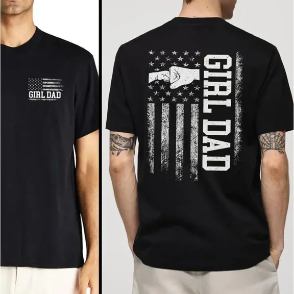 Girl Dad T-shirt, Proud Dad of Girl Father's Day Gift Shirt for Dad from Daughter