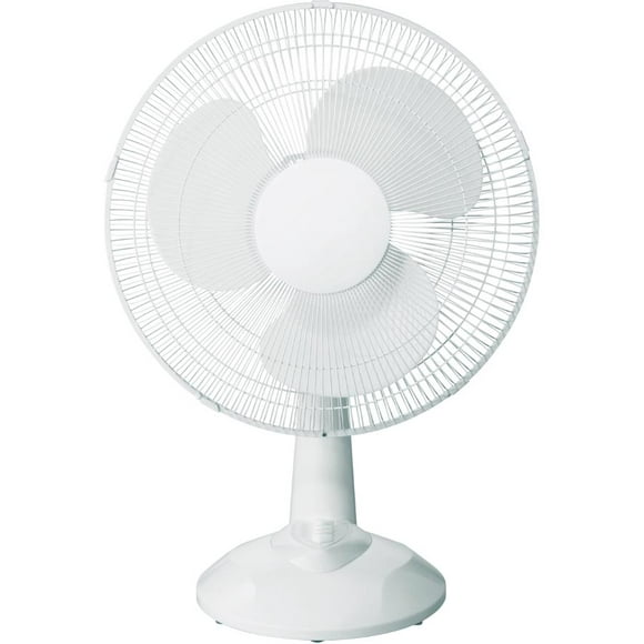 16" Oscillating Tabletop Fan - with 3 Speeds, White