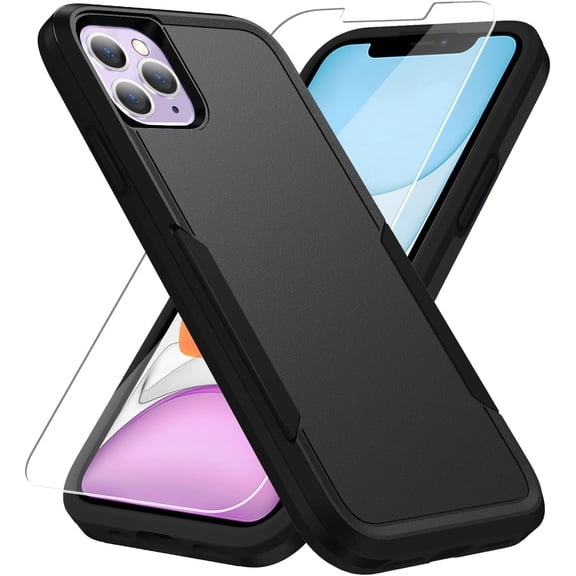 MYKOMI for iPhone 11 Pro Max Cases, with Screen Protector,[Military Grade Drop Tested] Heavy-Duty Tough Rugged Shockproof Protective Case for iPhone 11 Pro Max 6.5 inch