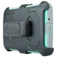 thumbnail image 2 of LG K7 Case | LG Tribute 5 Case| LG Treasure Case, Triple Protection 3-1 w/ Built in Screen Protector Heavy Duty Holster Shell Combo Case - Teal, 2 of 3