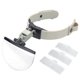thumbnail image 1 of Lupa De Cabeza Con Lentes Intercambiables, Gafas Manos Libres Con Iluminación LED, Para Tareas De Detalle Y Lectura, Aumentos De 2X, 3.8X, 4.5X Y 5.5X., 1 of 9