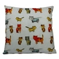 thumbnail image 4 of Cats | Pattern | Pillow Cover | Cat Lover Gifts | Throw Pillow | Home Decor | Gift for Her | Cat Print | Cat Pillow | Cat Decor | Room Decor, 4 of 10