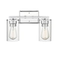 thumbnail image 2 of Millennium Lighting Verlana Metal 2 Light Bathroom Vanity Light- Matte Black, 2 of 7