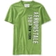 thumbnail image 1 of Aeropostale Mens Vertical 1987 New York Embellecido Camiseta, Verde, Grande, 1 of 2