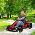 thumbnail image 1 of Historyli Kart eléctrico de 24 V,potente kart de drifting,asiento ajustable,velocidad de 13 km/h,luces LED,juguete para exteriores para niños de 6 a 15 años,color rojo., 1 of 6