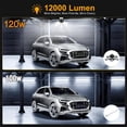 thumbnail image 3 of VIK 120W LED Garage Lighting - 12000LM 6000-6500K LED Five-Leaf, 3 of 9