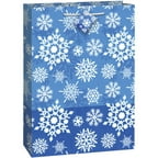 Jumbo Winter Snowflake Holiday Gift Bag