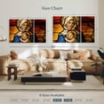 thumbnail image 4 of Elephant Stock Love Of Virgin Mary Wall Art - Horizontal Multi Panel Canvas - Living Room Wall Decor - Religion And Spirituality Multi Panel - Orange And Blue Decor - 57" x 36", 4 of 8