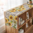 thumbnail image 6 of Table Runners 70 Inches Long Dress Scarves, Farm Flowers Farmhouse Coffee/Dining/Kitchen Table Decor, Holiday Table Runner, Retro Sunflowers Barn Doors Butterfly Wood Board 13x70 Inch, 6 of 9