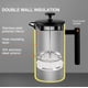 thumbnail image 5 of Cafetera French Press Secura 1L de acero inoxidable negra, 5 of 8