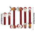 thumbnail image 3 of BotaniNest Festive Doorknob Hanger For Holiday Season Front Door Hanging With Classic Santa Snowman Patterns Ideal For Home Party Event, 3 of 7