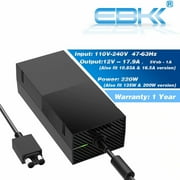 Ultra-Quiet 220W AC Adapter Power Supply Cable For Microsoft XBOX One Console brick 12V 17.9A 10.83A Black